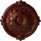 Ekena Millwork Hamilton Ceiling Medallion (Fits Canopies up to 3 3/4"), 17 3/8"OD x 1 3/4"P, Antique Copper CM17HAACS - alternate 1